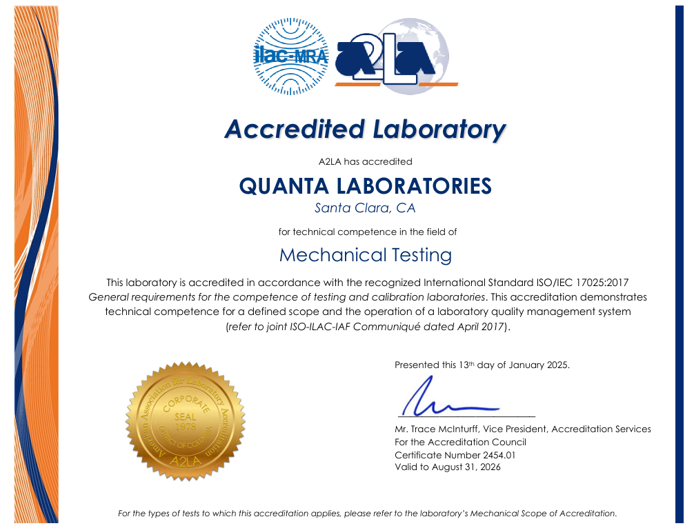 A2LA Accreditation